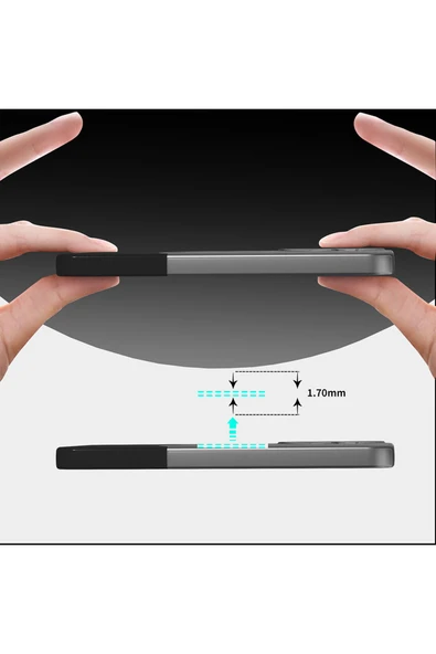 zore Galaxy S25 Kılıf M-Safe Şarj Özellikli Mıknatıslı SYS Duble Kapak - Lacivert - Resim 3