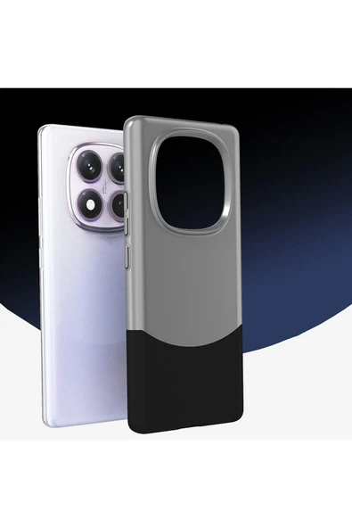 zore Redmi Note 14 Pro 4G Kılıf Mıknatıslı EMP Duble Kapak - Gri - Resim 4