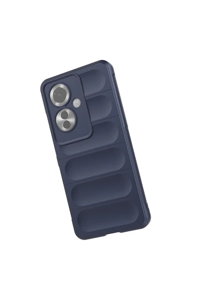 KILIFTECH Reno 11F 5G Kılıf Esnek TPU Oyuklu Arka Yüzey Tasarımlı KTH Etnik Silikon Kapak - Siyah - Resim 7