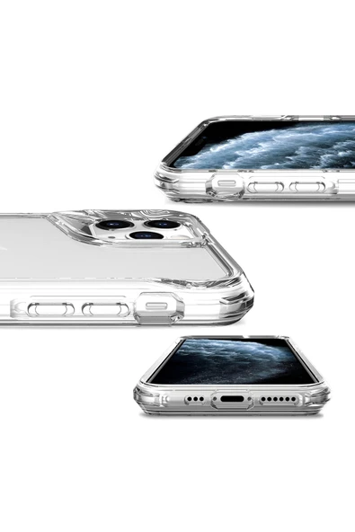 KILIFTECH iPhone 11 Pro Max Uyumlu Zore T-Max Kılıf-Renksiz - Resim 6