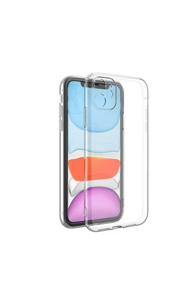 KILIFTECH iPhone 11 Uyumlu Zore Kamera Korumalı Süper Silikon Kılıf-Renksiz ürün görseli