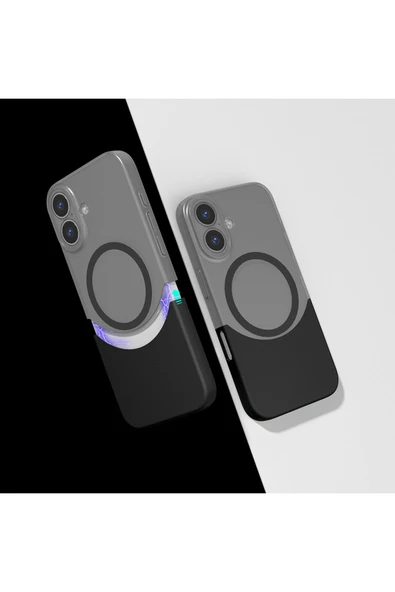 KILIFTECH iPhone 16 Kılıf M-Safe Şarj Özellikli Mıknatıslı KTH Duble Kapak - Siyah ürün görseli