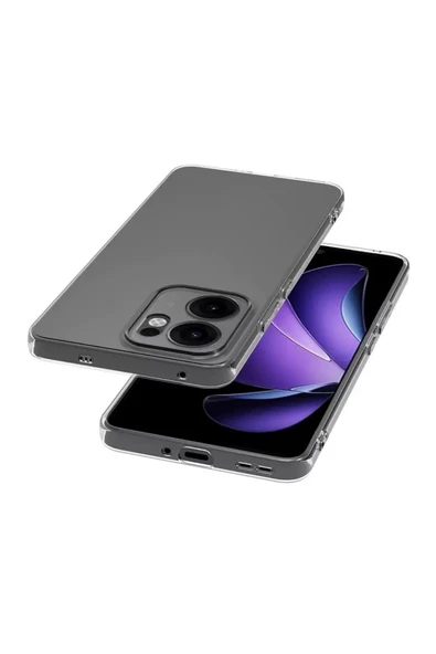 KILIFTECH Reno 13F 5G Kılıf KTH Süper Silikon Kapak - Şeffaf - Resim 5