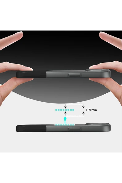 KILIFTECH iPhone 15 Kılıf M-Safe Şarj Özellikli Mıknatıslı KTH Duble Kapak - Lacivert - Resim 3