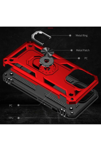 KILIFTECH iPhone 13 Pro Uyumlu Zore Vega Kılıf-Gold - Resim 6