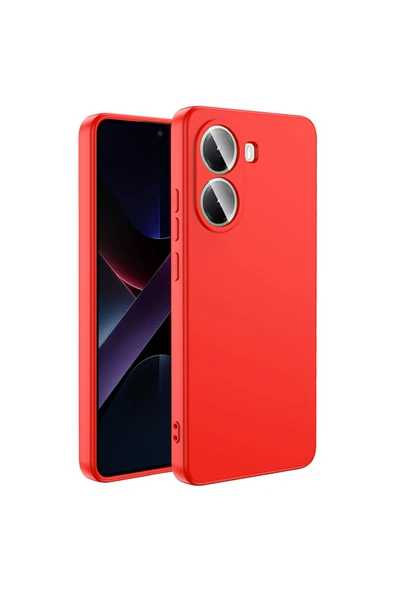 KILIFTECH Poco X7 Pro Kılıf KTH Mara Lansman Kapak - Kırmızı ürün görseli 1