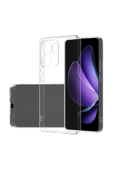 KILIFTECH Reno 13F 5G Kılıf KTH Süper Silikon Kapak - Şeffaf - Resim 2