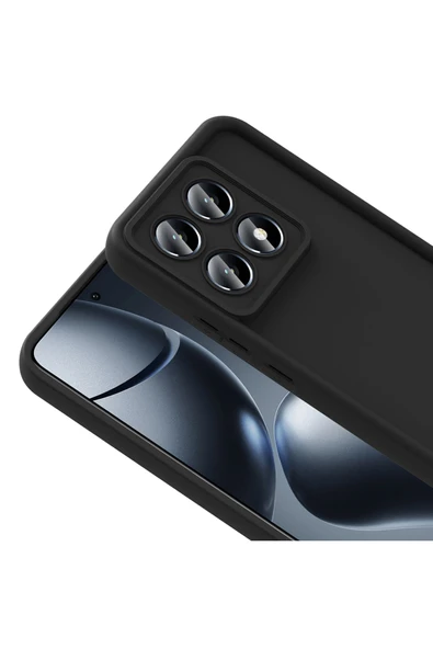 zore 14T Pro Kılıf Kamera Korumalı YTSG Ananas Kapak - Koyu Yeşil - Resim 6