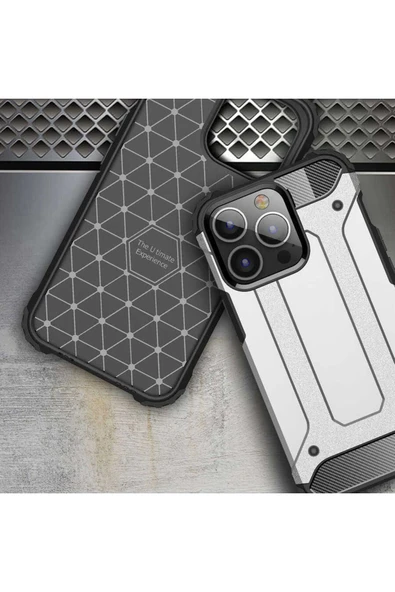 KILIFTECH iPhone 13 Pro Uyumlu Zore Crash Silikon Kılıf-Mavi - Resim 3