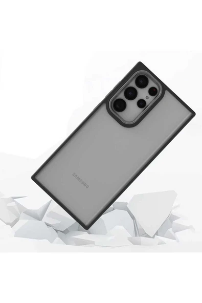 KILIFTECH Galaxy S22 Ultra Uyumlu Zore Flora Kılıf-Rose Gold - Resim 3