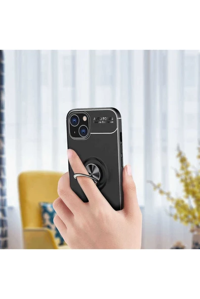 KILIFTECH iPhone 13 Mini Uyumlu Zore Ravel Silikon Kılıf-Siyah - Resim 6