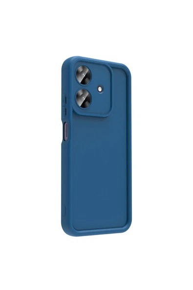 KILIFTECH Realme Note 60 Kılıf Kamera Korumalı KTH Ananas Kapak - Siyah - Resim 6