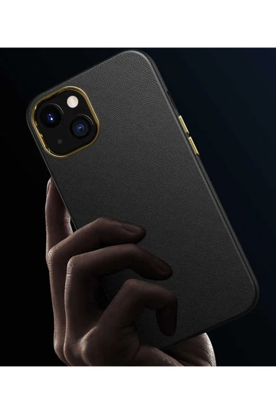 Teknoqr iPhone 13 Mini Uyumlu TQR Natura Kılıf-Siyah - Resim 6