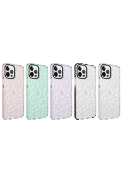 KILIFTECH iPhone 12 Pro Uyumlu Zore Buzz Kılıf-Pembe - Resim 2