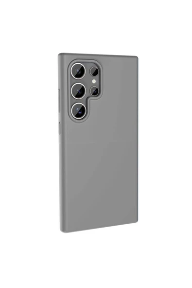 KILIFTECH Galaxy S23 Ultra Kılıf Magsafe Şarj Özellikli Sıvı Teknolojili Silinebilir Sert Zore Kivi Kapak-Siya - Resim 3