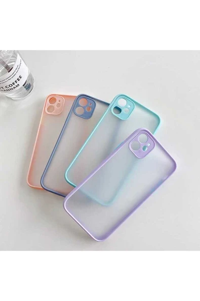 KILIFTECH iPhone 12 Uyumlu Zore Hux Kılıf-Turkuaz - Resim 5