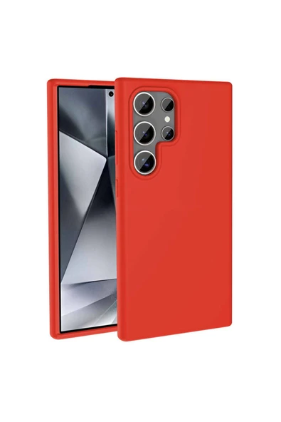 KILIFTECH Galaxy S24 Ultra Kılıf Magsafe Şarj Özellikli Sıvı Teknolojili Silinebilir Sert Zore Kivi Kapak-Kırm ürün görseli