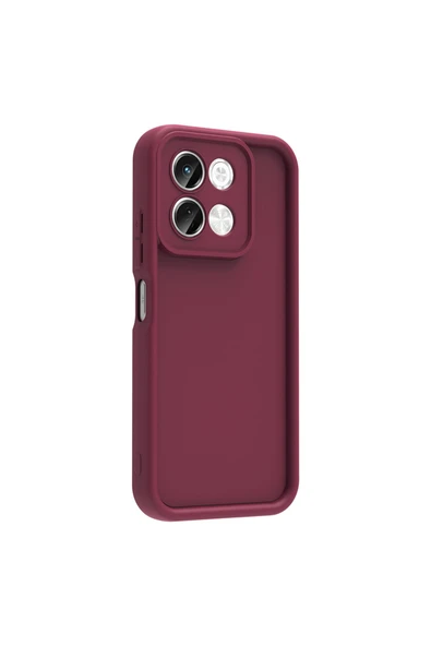 KILIFTECH Tecno Spark 30 4G Kılıf Kamera Korumalı KTH Ananas Kapak - Mürdüm - Resim 7