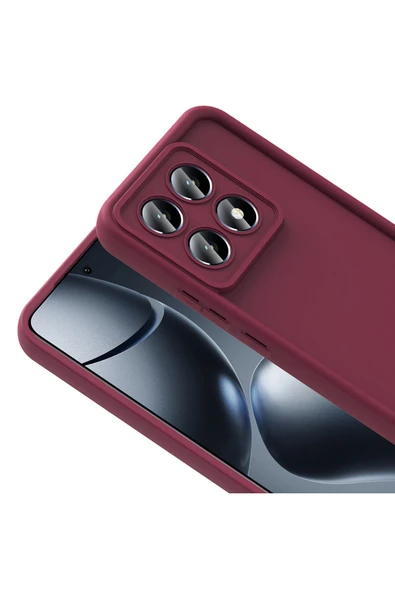 zore 14T Pro Kılıf Kamera Korumalı YTSG Ananas Kapak - Koyu Yeşil - Resim 8