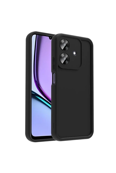 KILIFTECH Realme Note 60 Kılıf Kamera Korumalı KTH Ananas Kapak - Siyah ürün görseli