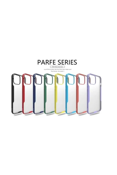 KILIFTECH iPhone 12 Pro Uyumlu Zore Parfe Kılıf-Mavi - Resim 2