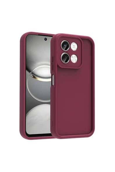 KILIFTECH Tecno Spark 30 4G Kılıf Kamera Korumalı KTH Ananas Kapak - Mürdüm ürün görseli