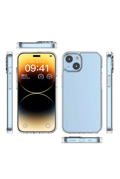 KILIFTECH iPhone 15 Uyumlu Zore Coss Kılıf-Renksiz - Resim 5