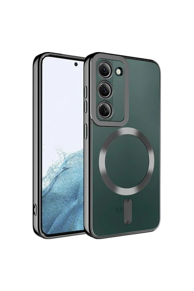 KILIFTECH Galaxy S23 Plus Uyumlu Magsafe Wireless Şarj Özellikli Zore Setro Silikon-Siyah ürün görseli