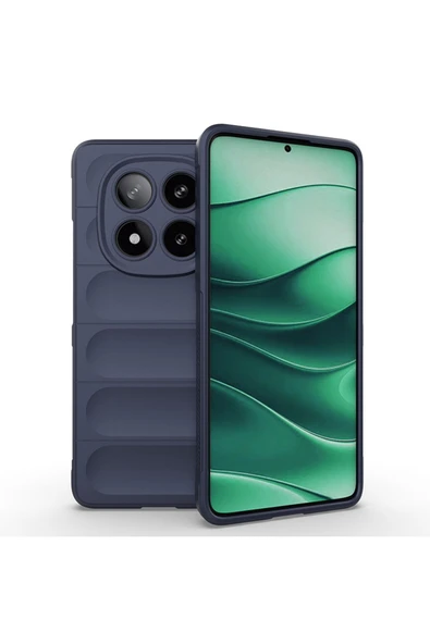 KILIFTECH Redmi Note 14 Pro 4G Kılıf Esnek TPU Oyuklu Arka Yüzey Tasarımlı KTH Etnik Silikon Kapak - Siyah - Resim 2