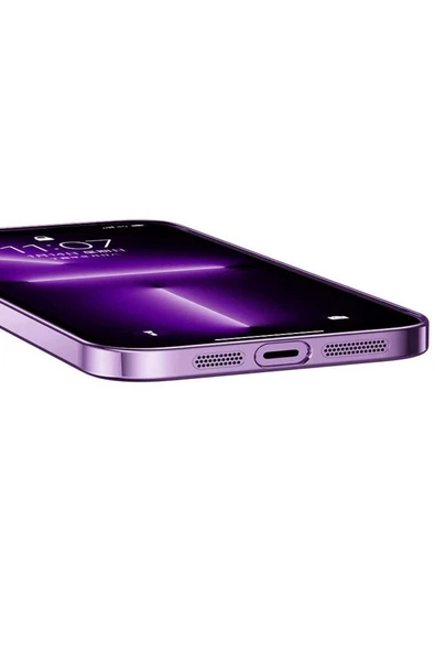 KILIFTECH iPhone 14 Pro Max Uyumlu Wireless Şarj Özellikli Sert PC Zore Riksos Magsafe Kılıf-Derin Mor - Resim 3