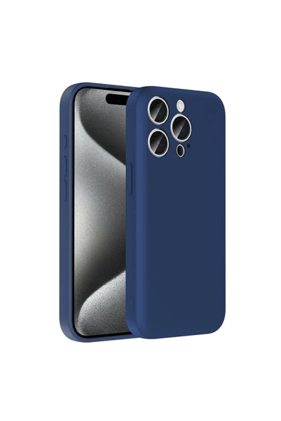 KILIFTECH iPhone 15 Pro Max Kılıf Kamera Korumalı Kartlık Hazneli KTH Vitra Kapak - Gri ürün görseli