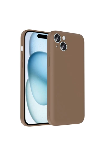 KILIFTECH iPhone 15 Kılıf Kamera Korumalı Kartlık Hazneli KTH Vitra Kapak - Lacivert - Resim 2