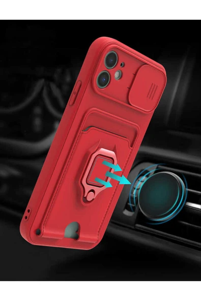 KILIFTECH iPhone 11 Uyumlu  Pelit Kılıf-Kırmızı - Resim 5