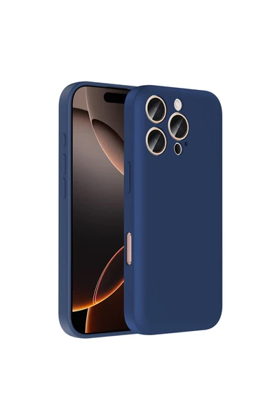 KILIFTECH iPhone 16 Pro Max Kılıf Kamera Korumalı Kartlık Hazneli KTH Vitra Kapak - Lacivert ürün görseli