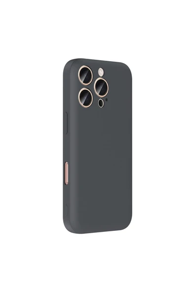 KILIFTECH iPhone 16 Pro Max Kılıf Kamera Korumalı Kartlık Hazneli KTH Vitra Kapak - Siyah - Resim 7