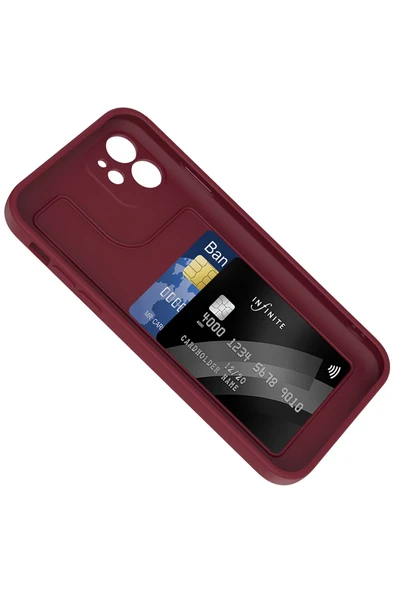 KILIFTECH iPhone 11 Kılıf Kamera Korumalı Kartlık Hazneli KTH Vitra Kapak - Siyah - 4