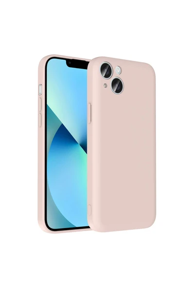 KILIFTECH iPhone 13 Kılıf Kamera Korumalı Kartlık Hazneli KTH Vitra Kapak - Pembe ürün görseli