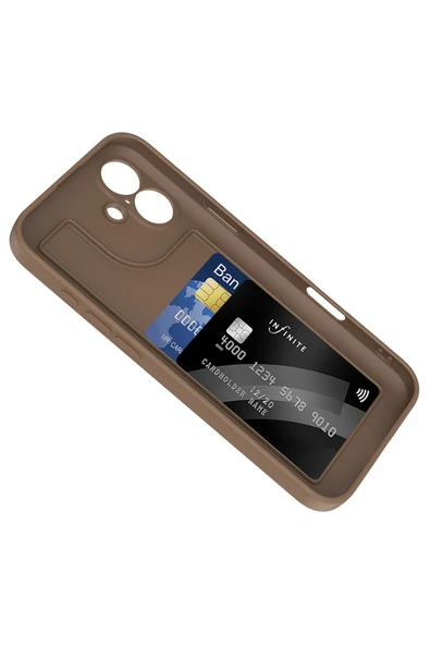 KILIFTECH iPhone 16 Kılıf Kamera Korumalı Kartlık Hazneli KTH Vitra Kapak - Lacivert - Resim 2