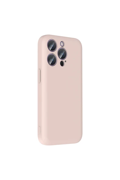 KILIFTECH iPhone 14 Pro Kılıf Kamera Korumalı Kartlık Hazneli KTH Vitra Kapak - Pembe - Resim 7