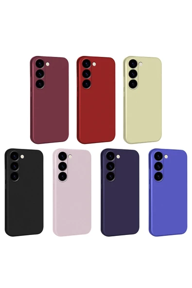 KILIFTECH Galaxy S23 Uyumlu Zore Premier Silikon Kılıf-Kırmızı - Resim 2