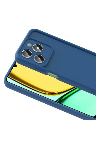 FZD GLOBAL Realme C61 Kılıf Kamera Korumalı FZD Ananas Kapak - Pembe - Resim 4