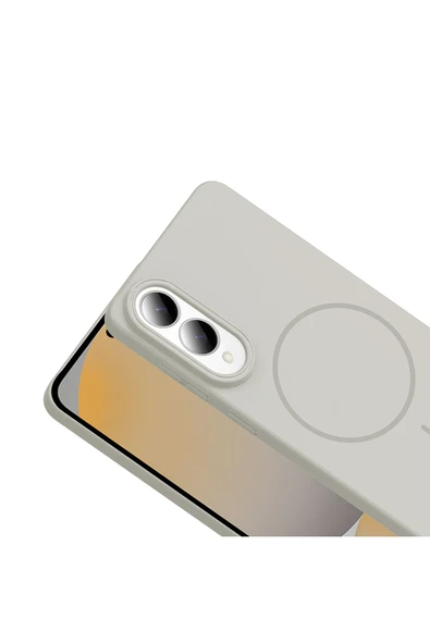 KILIFTECH Galaxy S25 Edge Kılıf M-safe Şarj Özellikli KTH Ruby Sert Kapak - Lacivert - Resim 4