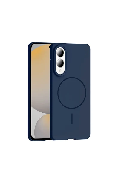 KILIFTECH Galaxy S25 Edge Kılıf M-safe Şarj Özellikli KTH Ruby Sert Kapak - Lacivert ürün görseli
