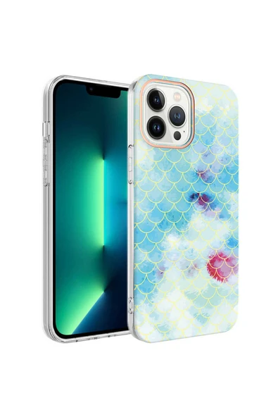çelikeliletişim iPhone 13 Pro Max Uyumlu Zore Bella Kapak-Mavi - 1