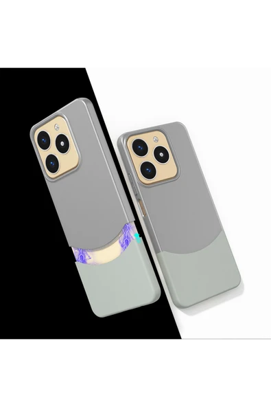 KILIFTECH Realme Note 60 Kılıf Mıknatıslı KTH Duble Kapak - Siyah - Resim 2