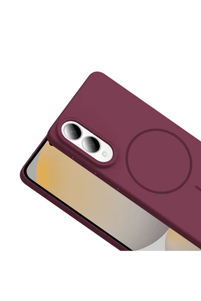 KILIFTECH Galaxy S25 Edge Kılıf M-safe Şarj Özellikli KTH Ruby Sert Kapak - Lacivert - Resim 6