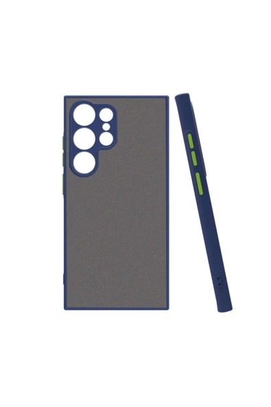 zore Galaxy S24 Ultra Uyumlu BTZ Hux Kapak-Lacivert ürün görseli 1