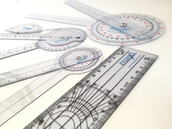 MAXİ Cep Gonyometresi , Cetvel Gonyometre 20 Cm - 2