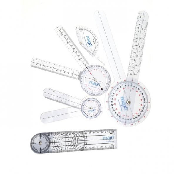 MAXİ Cep Gonyometresi , Cetvel Gonyometre 20 Cm - 3