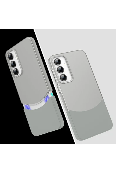 zore Galaxy A15 Kılıf Mıknatıslı TDOM Duble Kapak - Lacivert - 2